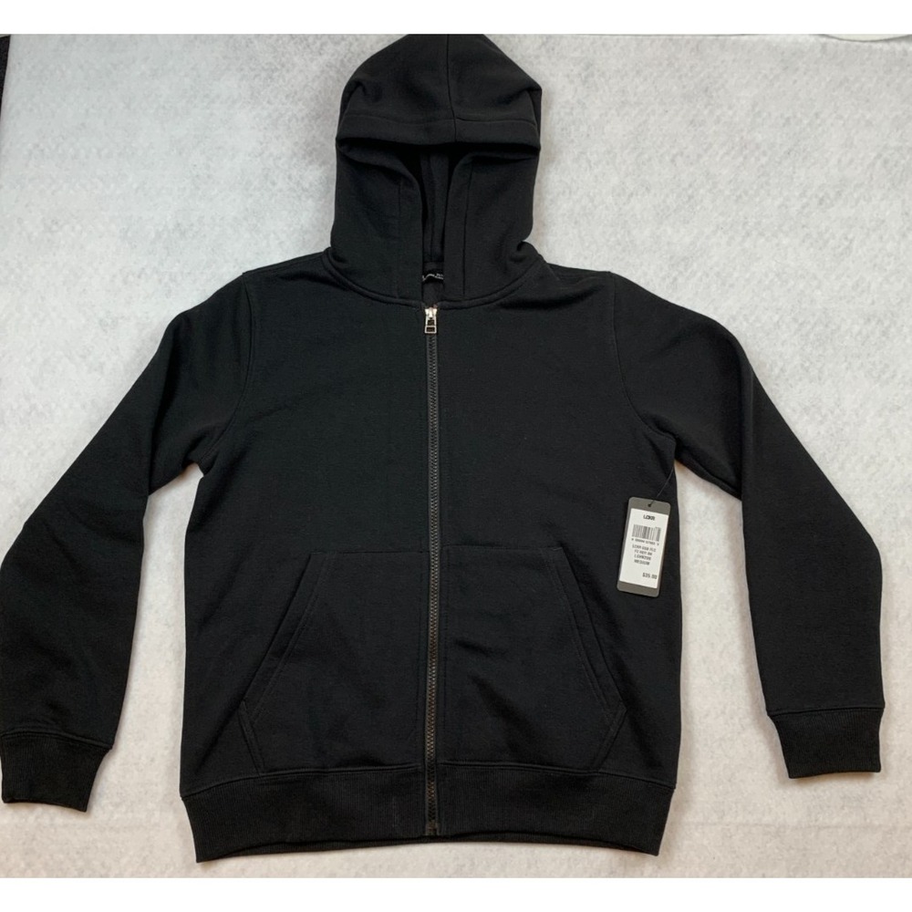 LCKR Boy's Pullover Fleece Hoodie, Athletic Activewear. Black, Size M, NWT